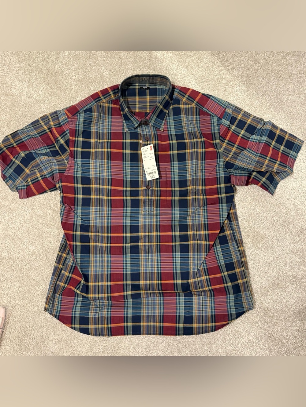 Brand New Uniqlo MADRAS CHECKED SHIRT